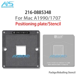 BGA GPU Reballing Stencil Template Station per Mac Macbook Pro A1990 A1707 216-0885348 216 piastra di posizionamento Plant tin net