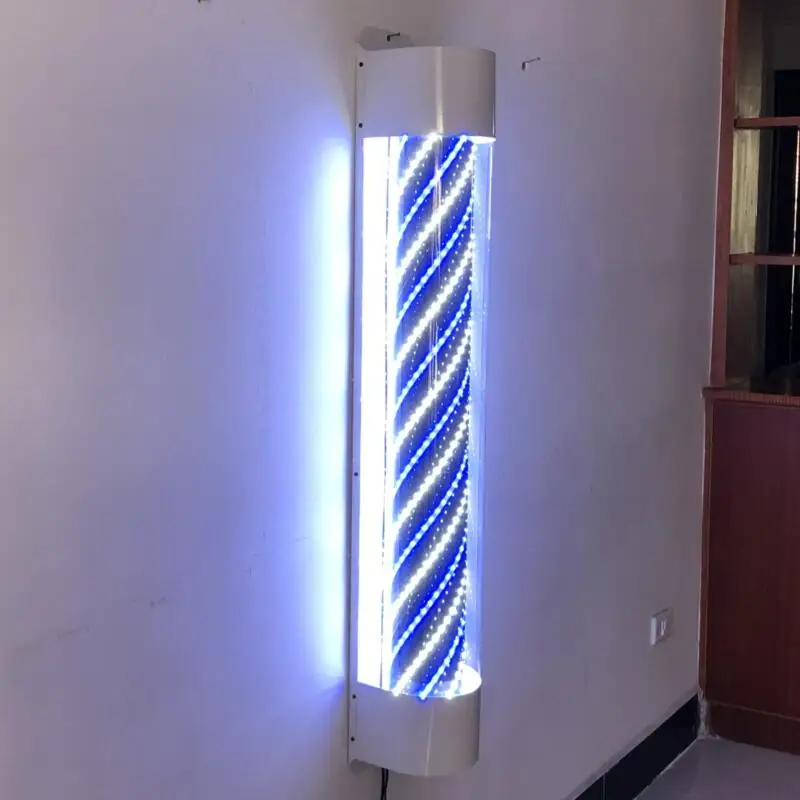 

Hair Turn Light LED Barber Shop Retro Wall-mounted Small Turn Light Semi-round Wall-mounted Hair Salon Logo Light Box