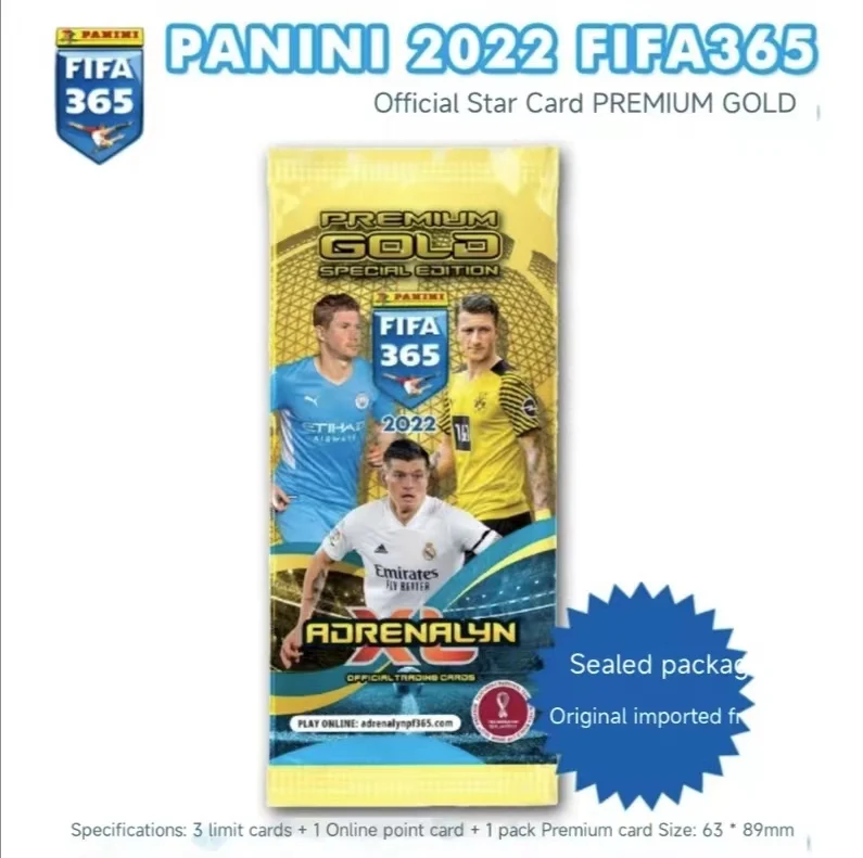 Panini Genuine 2022 Fifa365 Blind Bag Blind Box Official Football Star Rare Game Toys Collection Card Christmas Birthday Gift