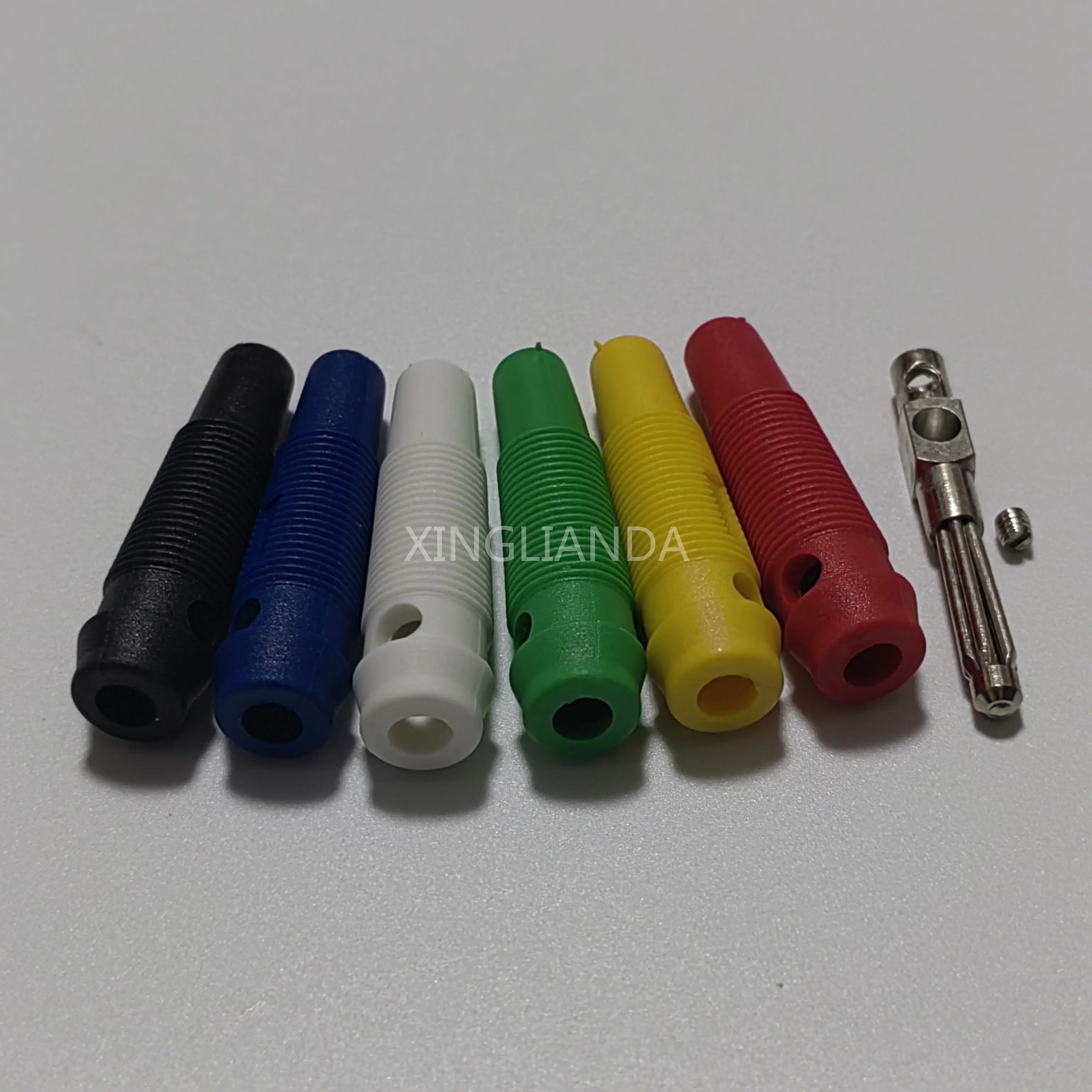 5PCS 4mm Banana high current and high voltage 32A plug speaker wire solderless 7 Stitches Connector