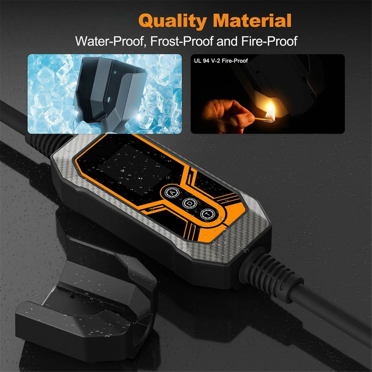 A002 حامل شاحن EV خطاف عالي القوة سهل التركيب ثابت على الحائط لشاحن EV المحمول 7KW 11KW EVSE