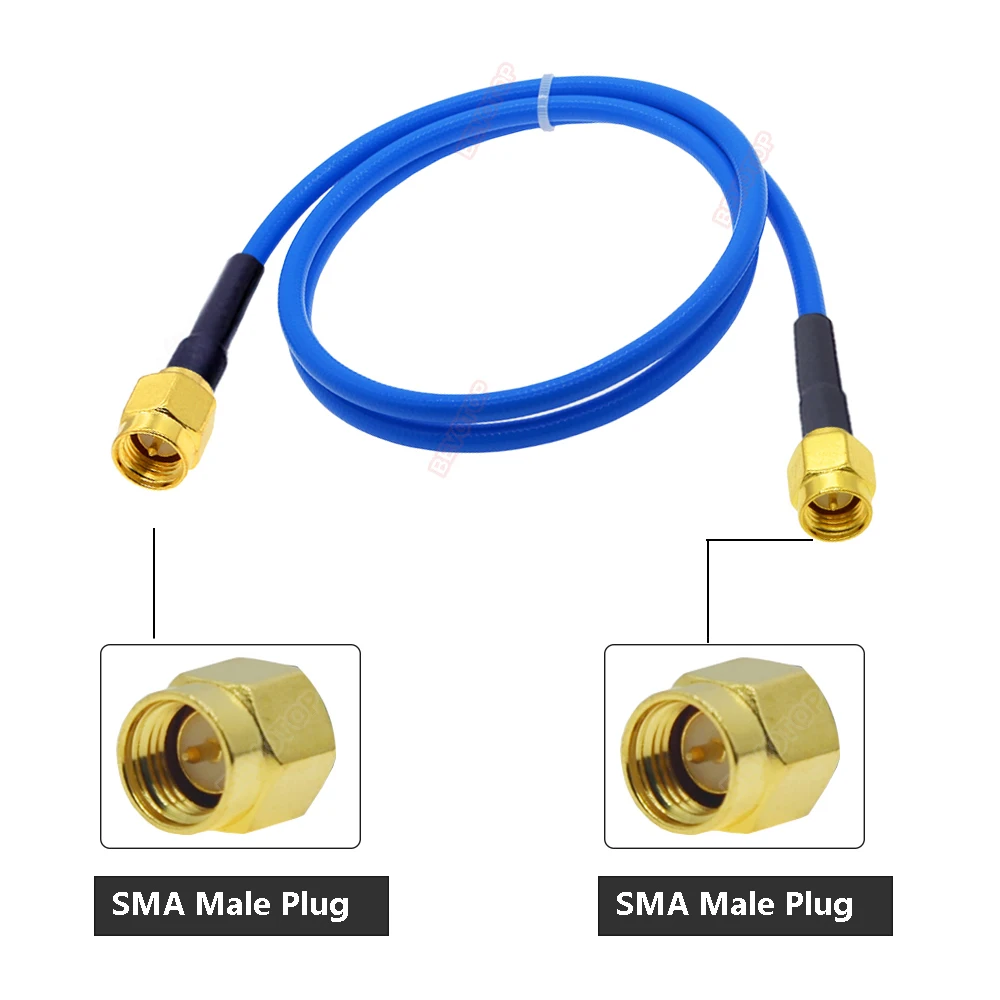 1Pcs RG405 Cable SMA Male to SMA Male RF Coaxial Cable High Frequency Test Cable 50Ohm 5CM 10CM 15CM 20CM 25CM 200CM