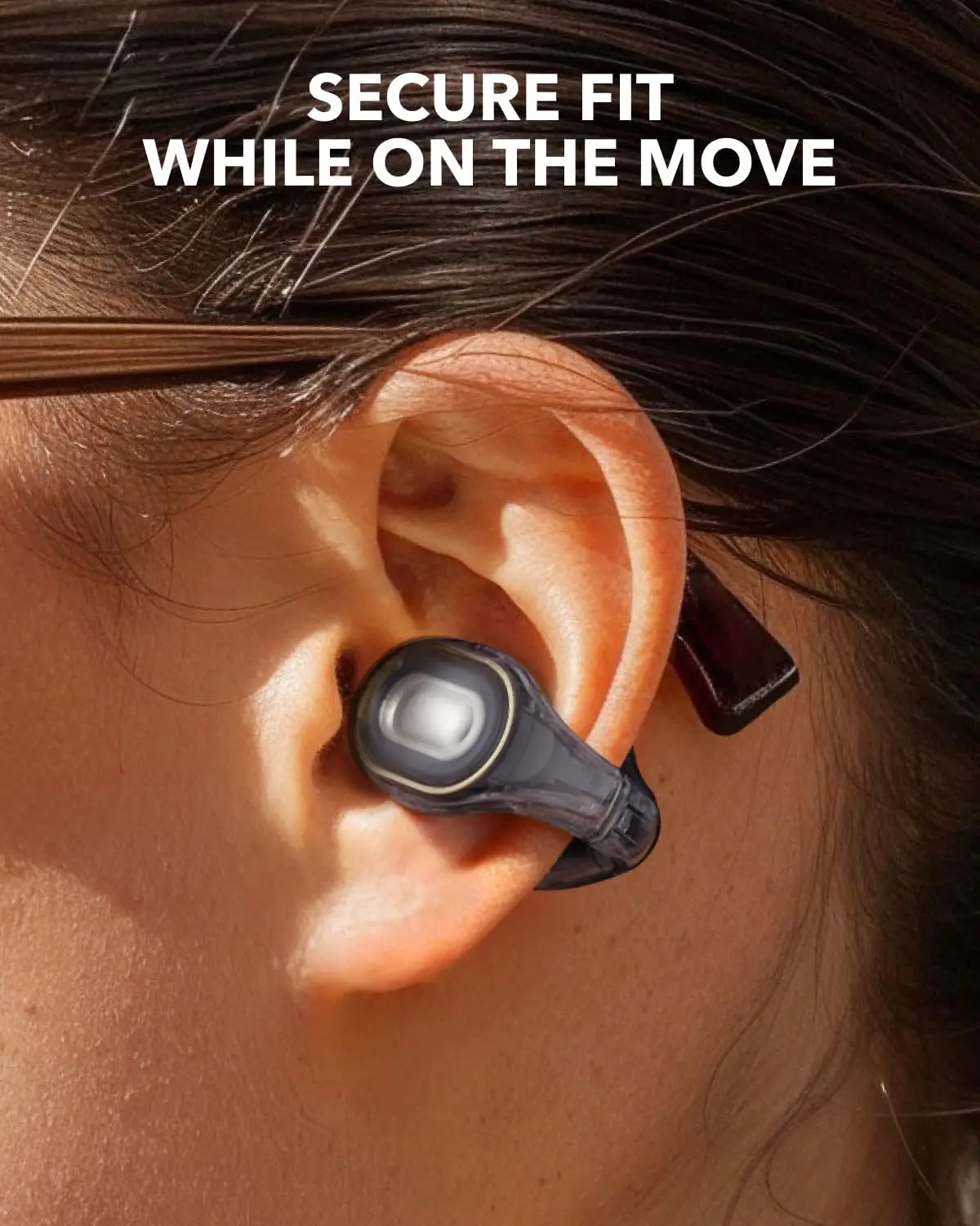 سماعات أذن Soundcore C30i من Anker ذات الأذن المفتوحة، تصميم ذو غلاف ثابت، برامج تشغيل كبيرة للصوت الشفاف IPX4 المقاوم للماء