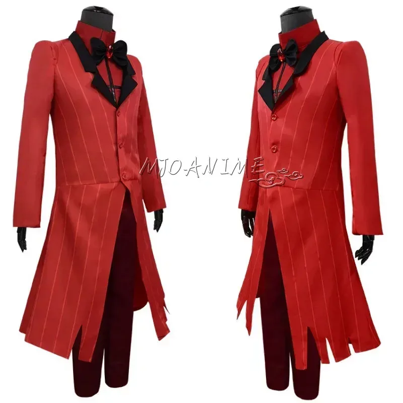 

aaa12 3Hazbin Hotel ALASTOR Dust Angel Uniform Cosplay Men Women Halloween Costume Full Set