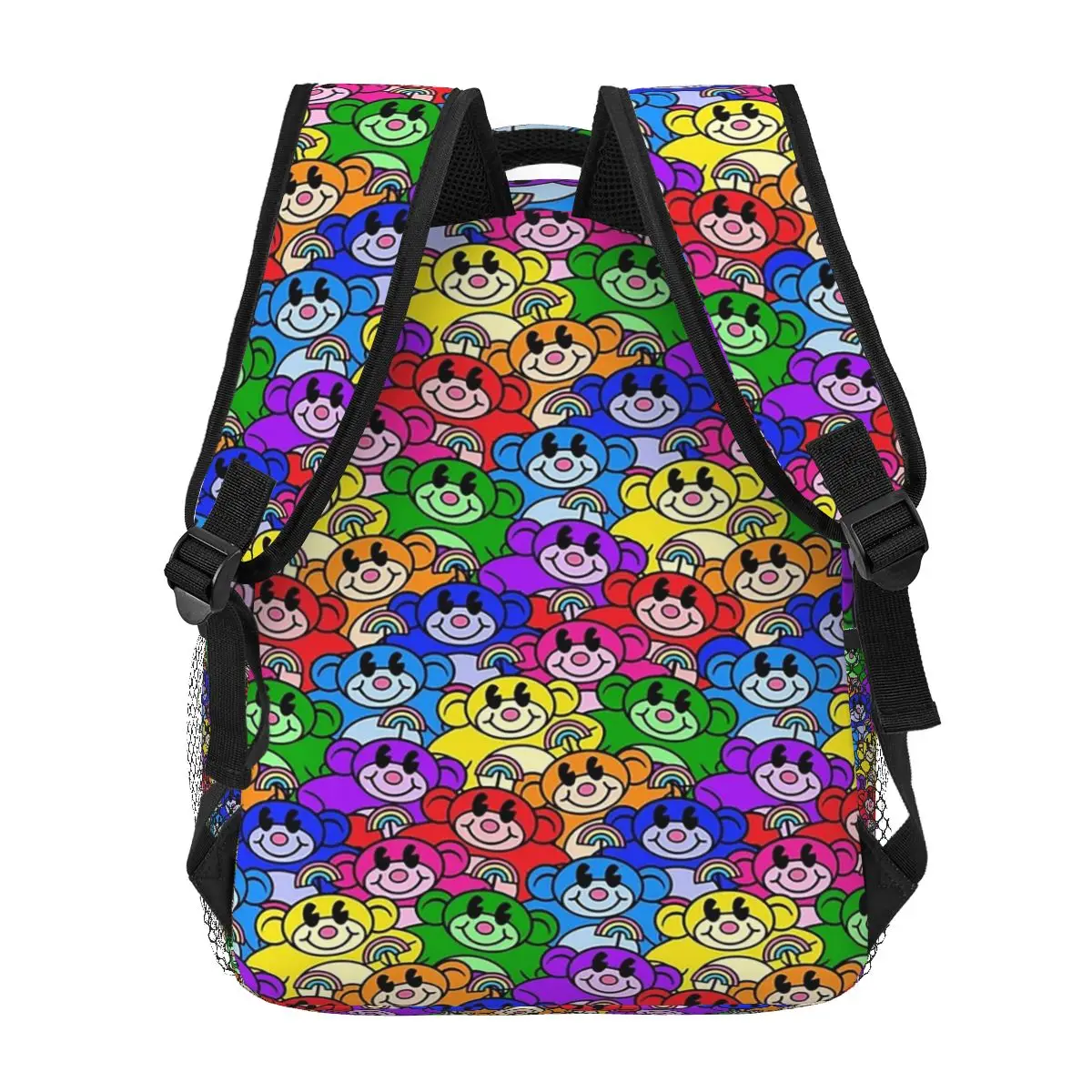 Rainbow Monkeys Backpacks Boys Girls Bookbag Children School Bags Cartoon Travel Rucksack Shoulder Bag Large Capacity