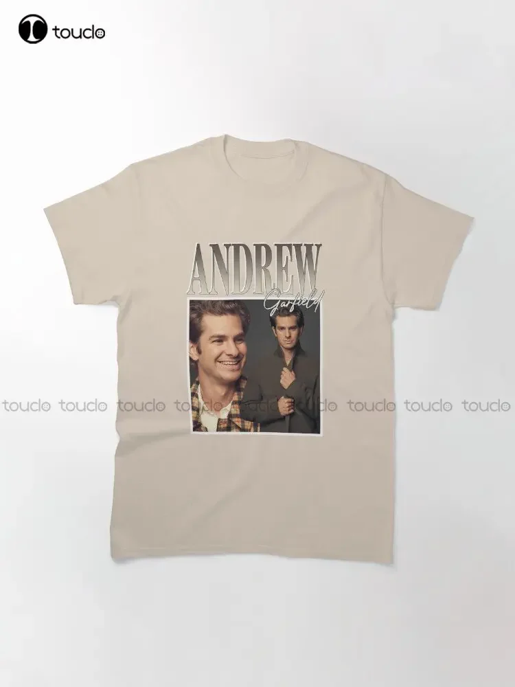 Andrew-Garfield Classic T-Shirt Shirts Custom Aldult Teen Unisex Digital Printing Tee Shirts Creative Funny Tee Custom Gift