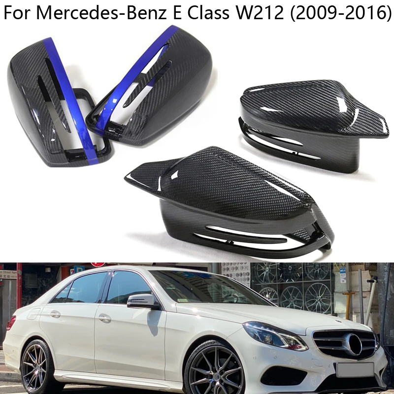 

For Mercedes-Benz E Class W212 2009 2010 2011-2016 Carbon Fiber Car Side Exterior rearview mirror Cover Trim Cap accessories