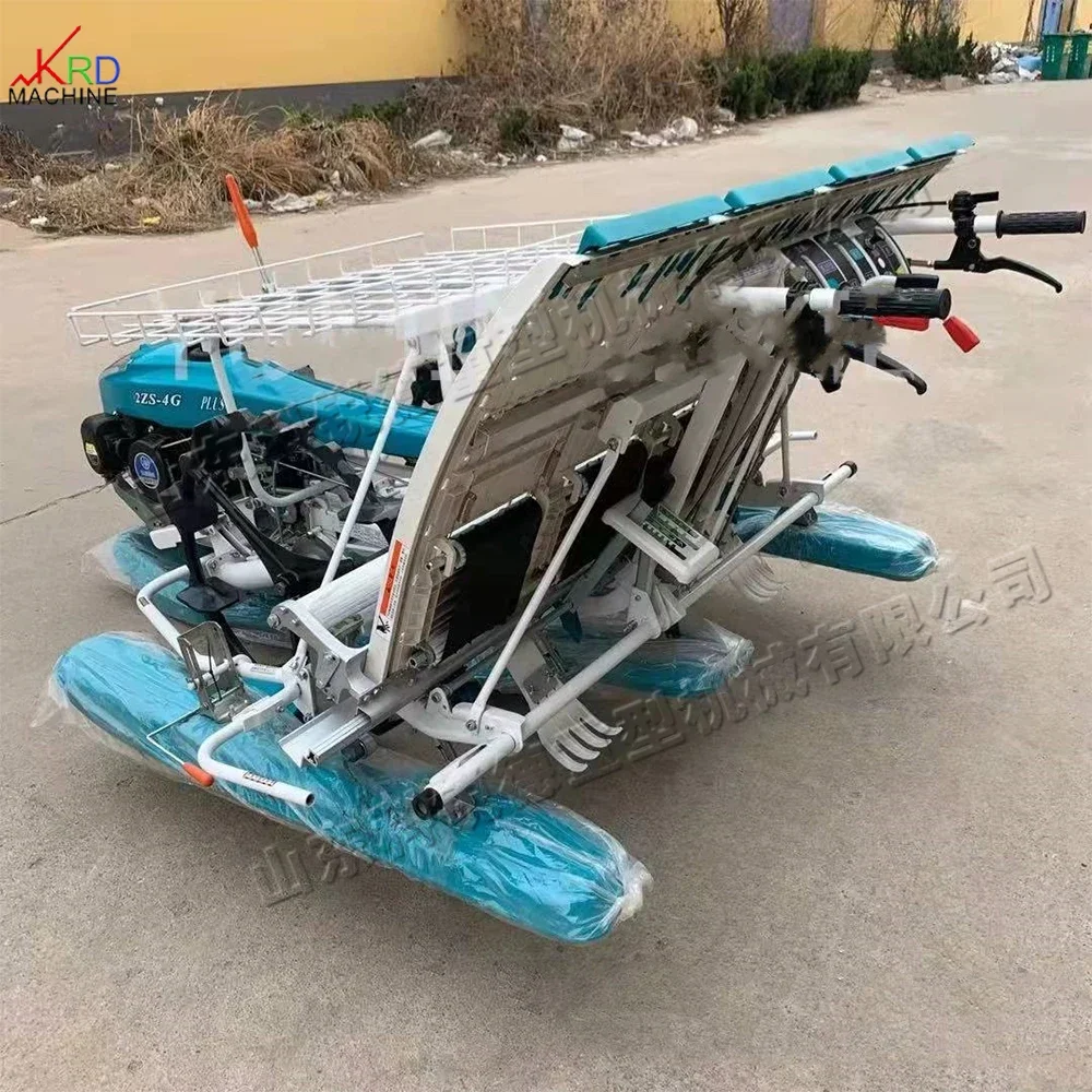 Walk-behind Rice Transplanter petrol engine Crank rocker type Adjustable plant spacing convenient and fast