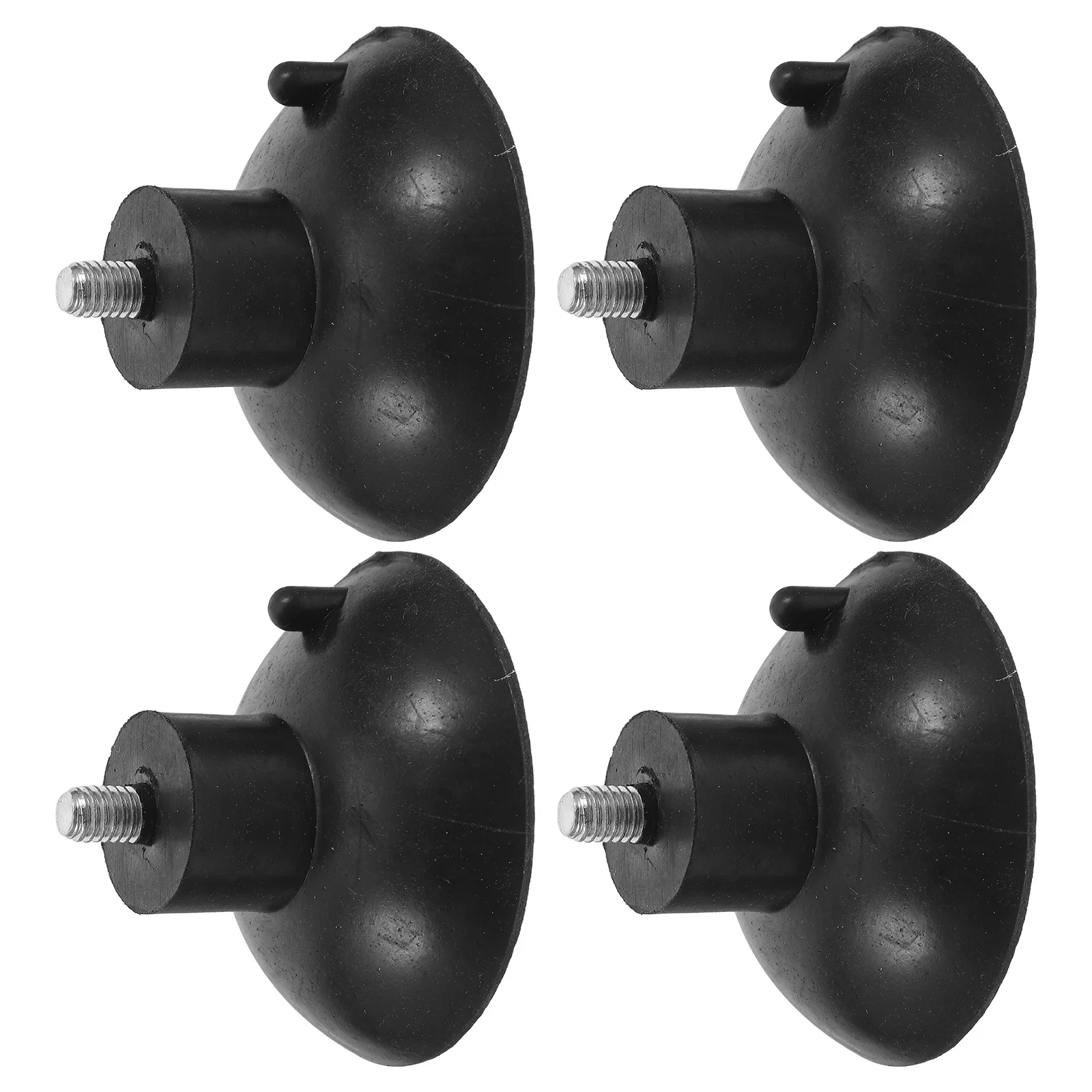 

4pcs Threaded Rubber Feet Heavy Duty Anti-Vibration Pads For Furniture Leveling M6 Screw Mount Shock Absorbing Floor Protectors