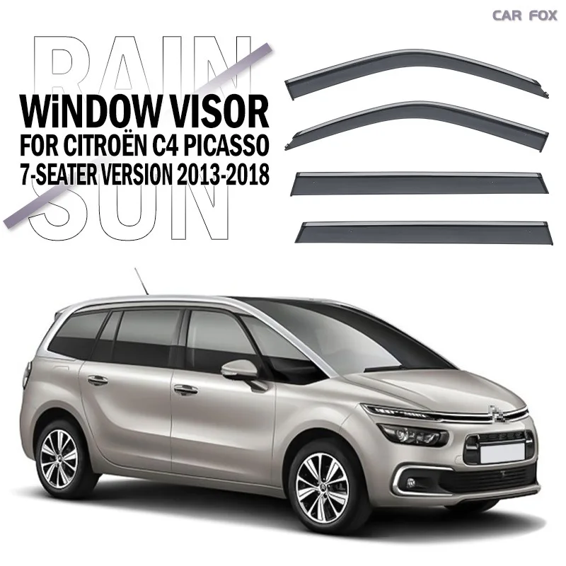 

For CITROEN C4 PICASSO 2013-2018 Car Window Visor Awning Shelters Windshield Side Window Rain Sun Shade Accessories Car Styling