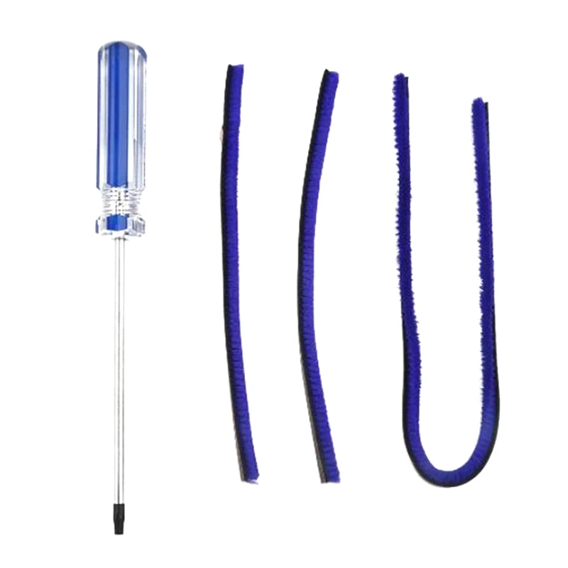 Bandes en peluche avec tournevis pour aspirateur Dyson, pièce de tête de rouleau en velours, balayeuse, V7, V8, V10, V11, 3 pièces