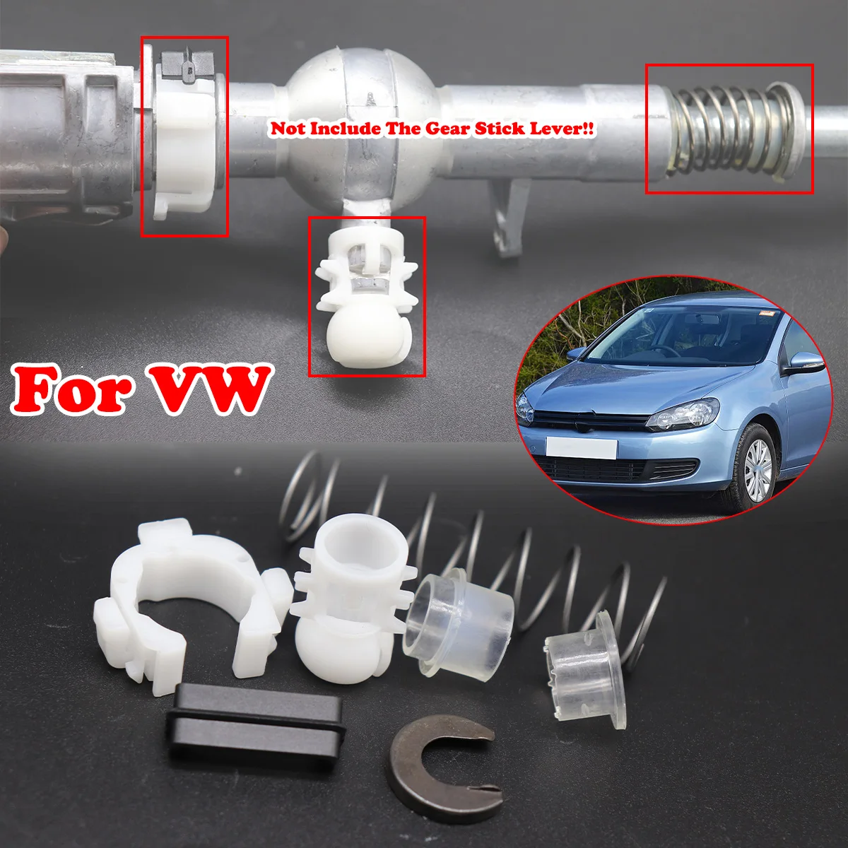

Gear Shifter Selector Lever Shaft Gear Stick Spring Bushing Manual transmission For VW Touran 1T Scirocco Passat CC B6 B7 Jetta