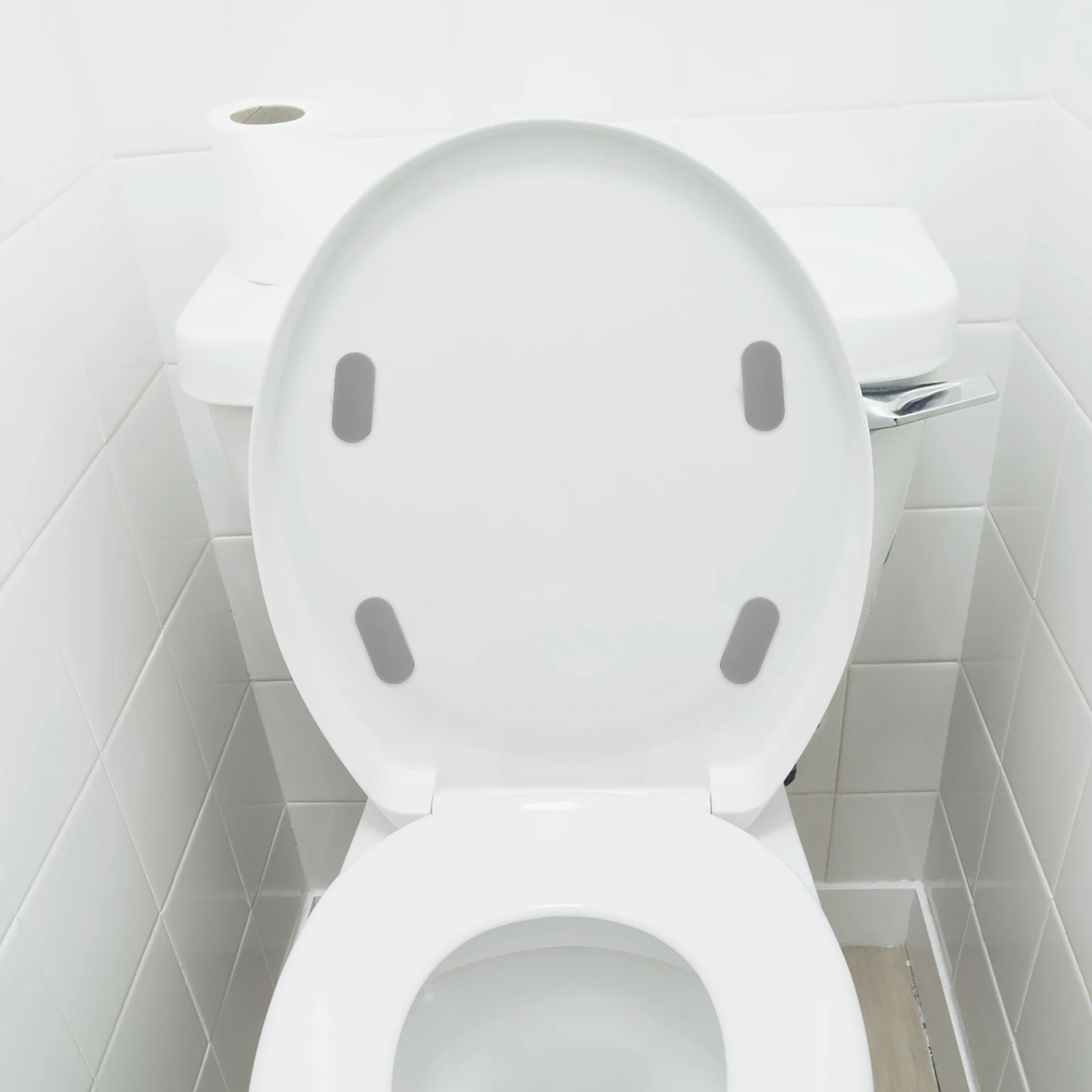 

4pcs Toilet Seat Bumpers Cushioning Pads Non Slip 1 6cm Universal Gaskets Lid Replacement Kit Fits All Seats Comfort Durable