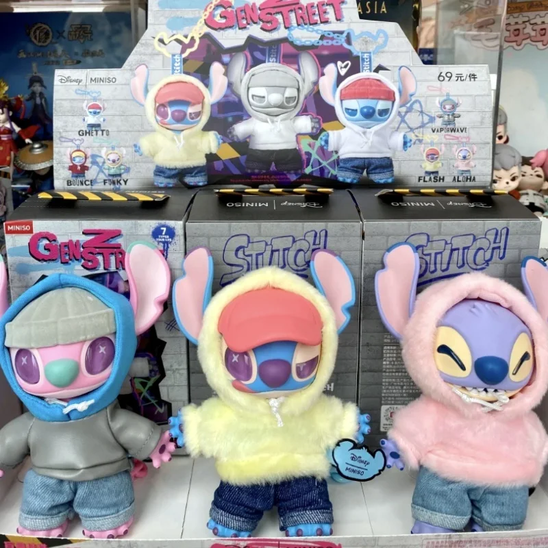 

New Disney Stitch Gen Z Street Series Blind Box Anime Figure Stitch Vinyl Pendant Bag Decoration Kids Birthday Gift