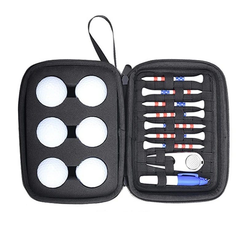 Golf Gifts for Men Women Golf Accessories Storage Bag Golf Balls Holder Golf Tees Multifunctional Divot Knife Golf Ball Clamp