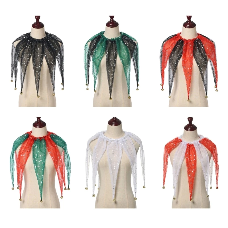 31BF Adjustable Faux Collar Accessory Lightweight Nylon Design Stylish Costume Decoration Unisex Daily Use