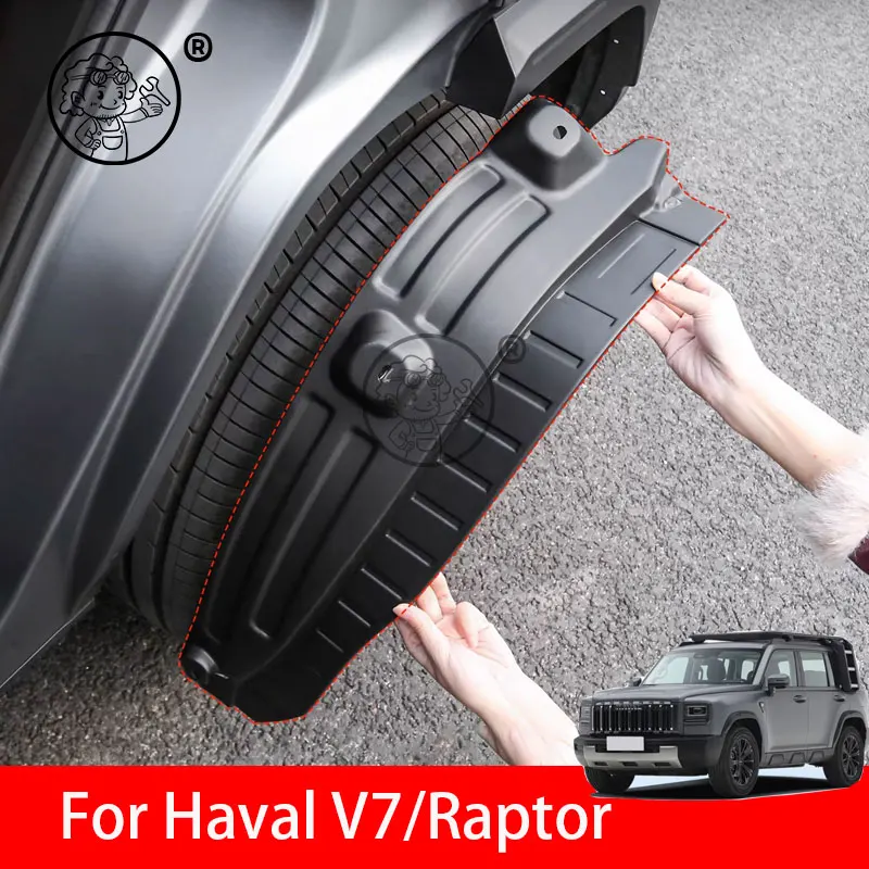 

For Haval V7 Raptor 2025 2026 Car Mud Guards Rear Wheel Fender Antifreeze Mudguard Mudflaps Antifreeze Accessories