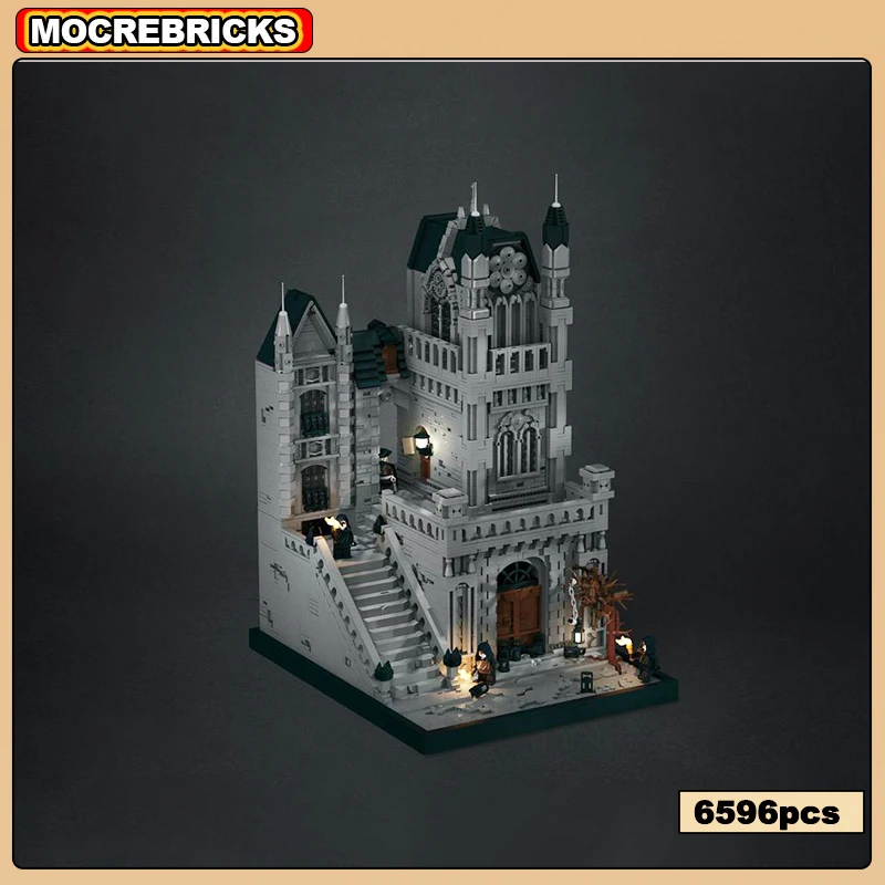 Jeu Scène Tech Architecture Gothique MOC-155744 Les Rues De Yharnam décennie s De Construction Modèle Collection Briques Jouet Cadeaux Pour Enfants