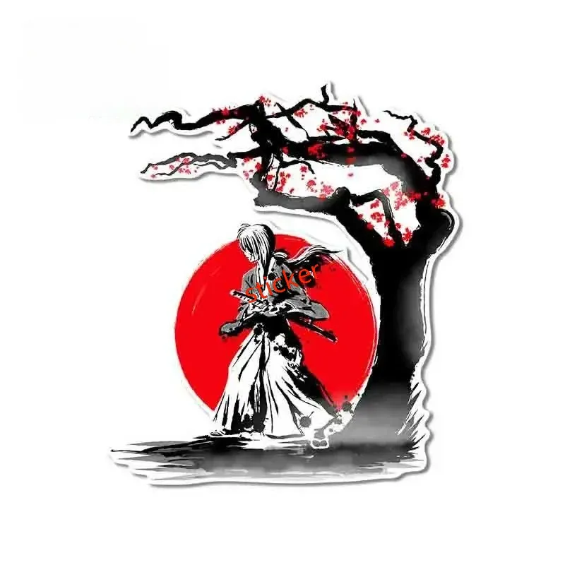 

Personality Japanese Landscape Silhouette Comic Decal Car Stickers Waterproof Decals Windows Decoration