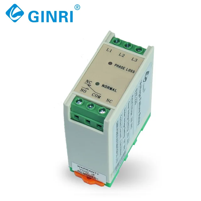 GINRI JVR-381 Three  Phase Loss Phase Sequence 3 Phase Failure Unblance protection Relay