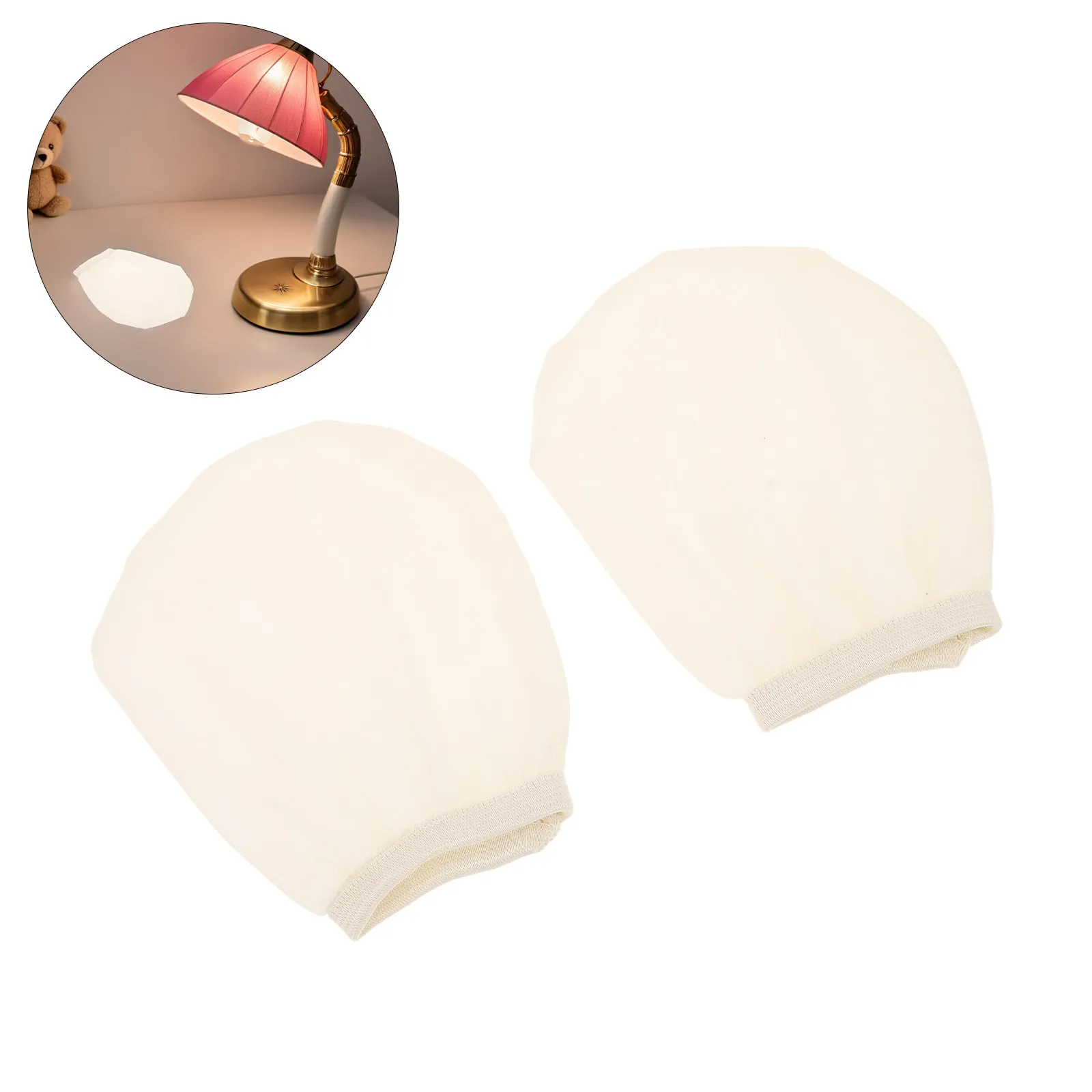 

Комплект из 2 тканевых рассеивателей света для защиты от бликов, легко устанавливаемые, для детской комнаты и спальни, мягкий светильник-накладка на лампу