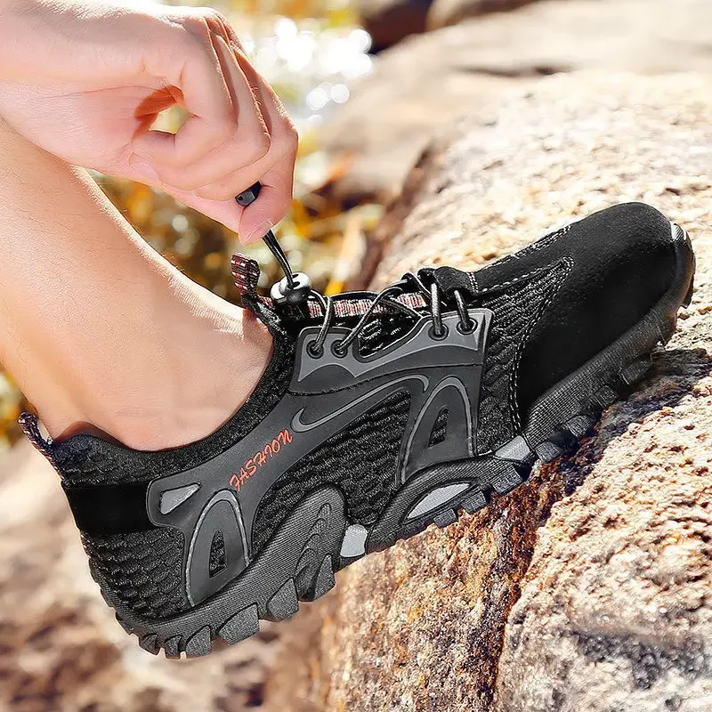 Summer Men's Korean-Style Wild Wading Sandals: Trendy Hiking Shoes with Breathable Mesh image 3
