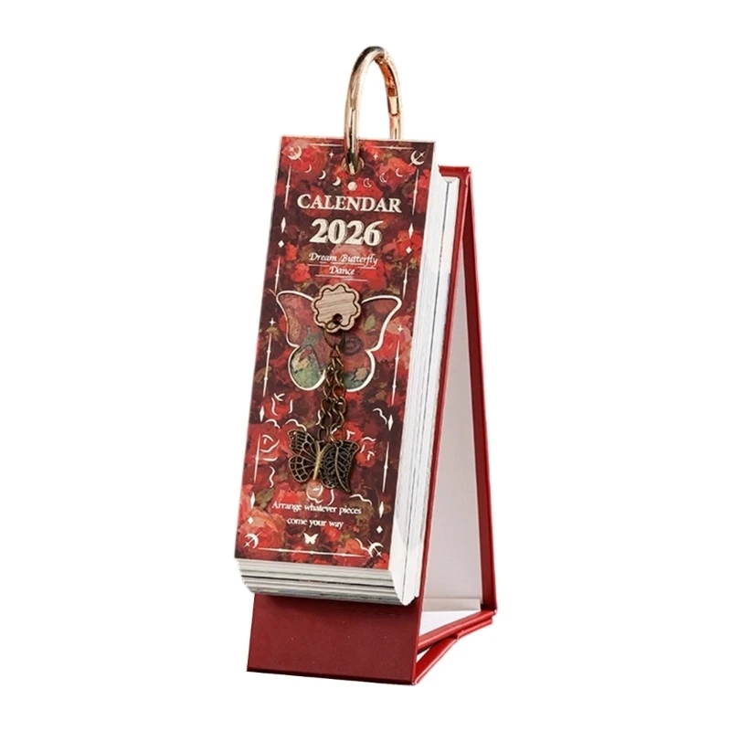 

Y5LB 2026 Creative Mini Desk Calendar Decorations Stationery School Desktop Planner