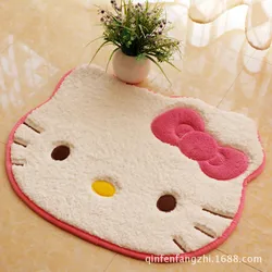 Kawaii Sanrio Hello Kitty Rug Anime Bedroom Bathromm Carpet Girls Bedroom Living Room Floor Mat Doormat Home Decor Girl Gift