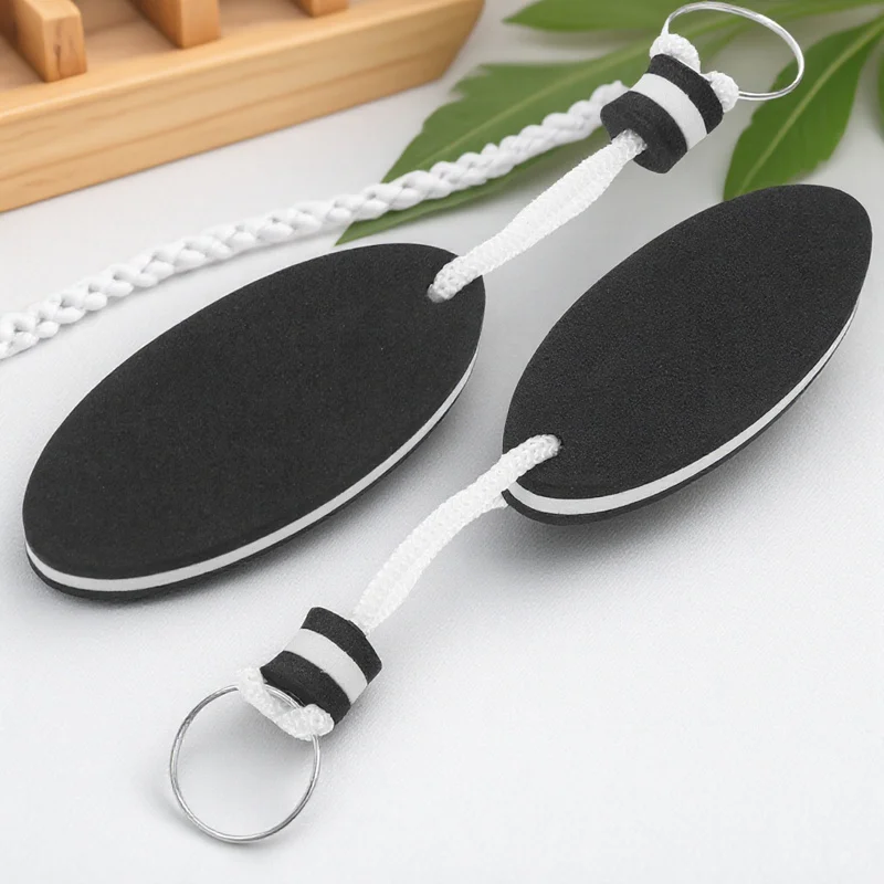 

2Pcs Floating Keychain Eva Key Ring for Water Sports Swimming Boating Kayaking Canoeing Sailing Drifting Comfortable Grip Strong