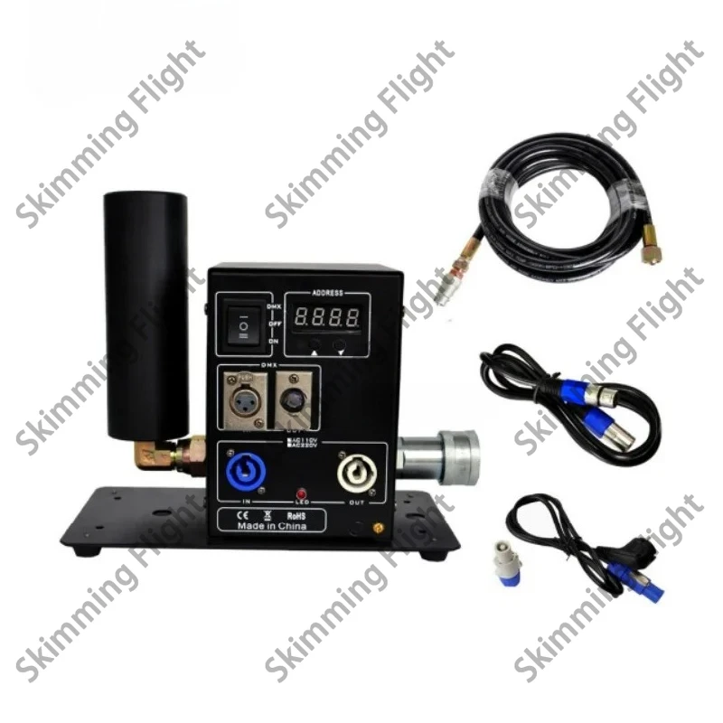 

Special Effect Event DMX512 Manuel Control Cannon Co2 Jet Fog Machine For Stage DJ Disco Bar Nightclub With 5 Meters Gas Hose