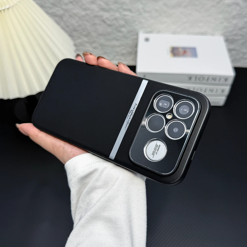 حافظة هاتف جلدية لهاتف Poco F8 Ultra Poco F8 Pro من البولي يوريثان 360 °   تغطية كاملة للعدسة ذات فتحة رفيعة من الجلد النباتي السائل المقاوم للصدمات