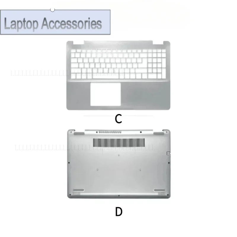 A + nova capa traseira lcd fr capa traseira moldura frontal palmrest capa inferior para dell inspiron 15 5000 5584 0jx9nr 0gycjr sil