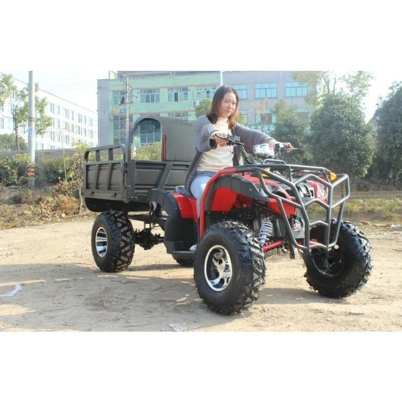 

Четырехколесный самосвал-вездеход для горной местности, мотоцикл для бездорожья, с вариатором, 200 куб. см, грузоподъемность