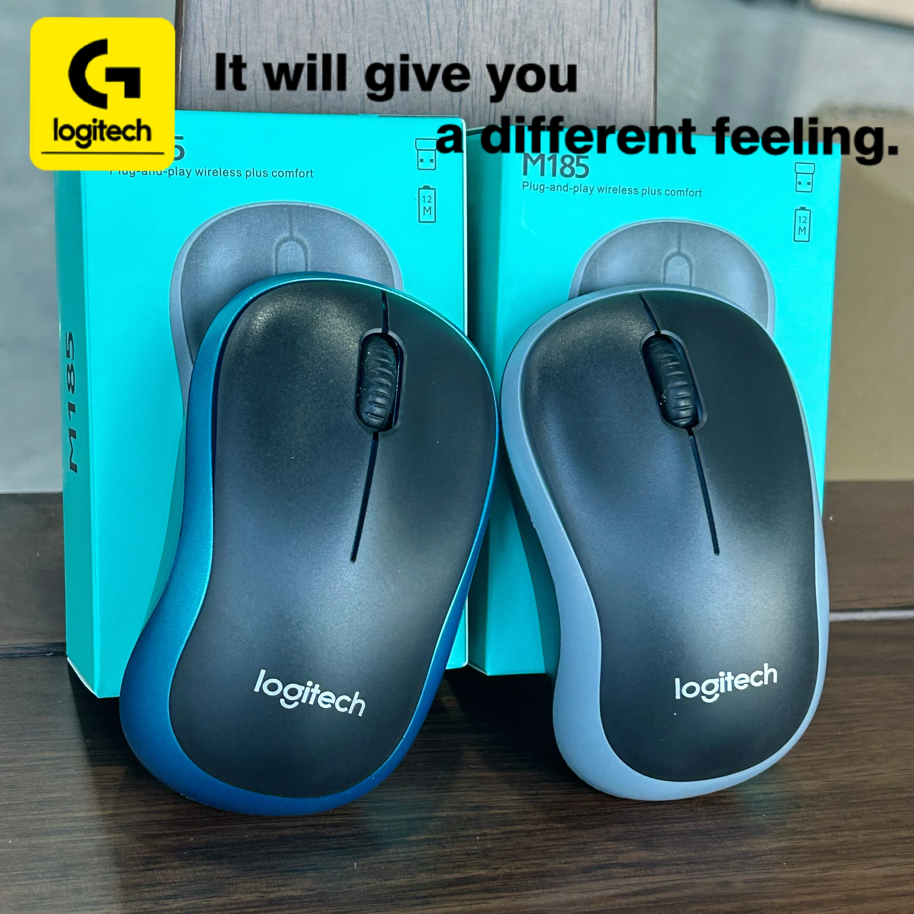 

[Специальное предложение на новый товар] Беспроводная мышь Logitech M185, подключение по USB 2.4 ГГц, 1000 DPI, бесшумная навигация