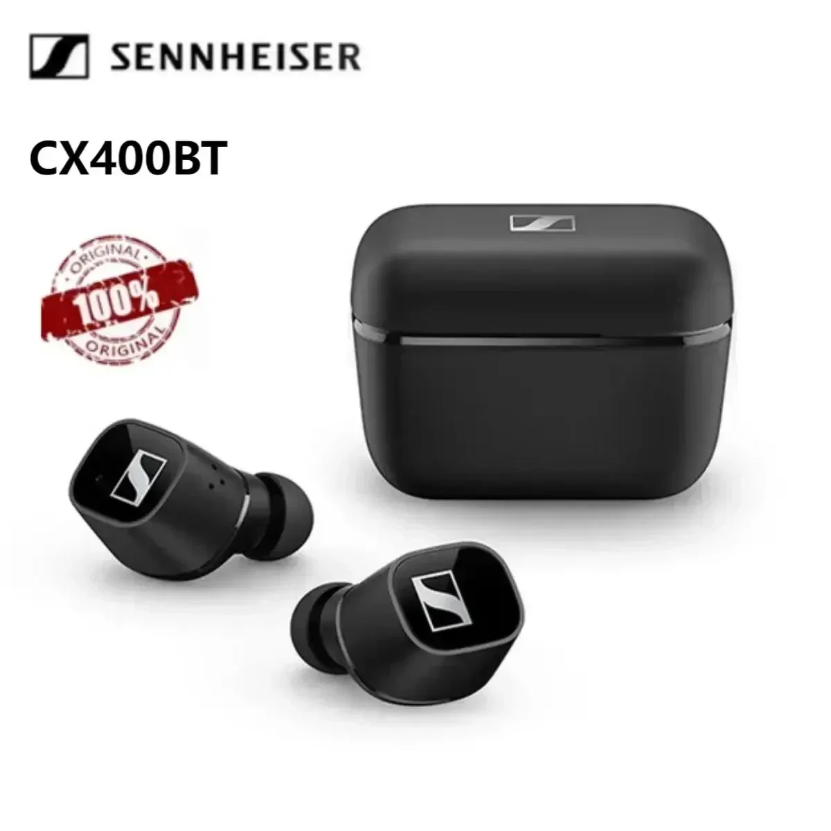 Original Sennheiser CX400BT True in Ear Sports Headset Stereo Wireless Bluetooth Noise Reduction Headphones Soundproof Receiver