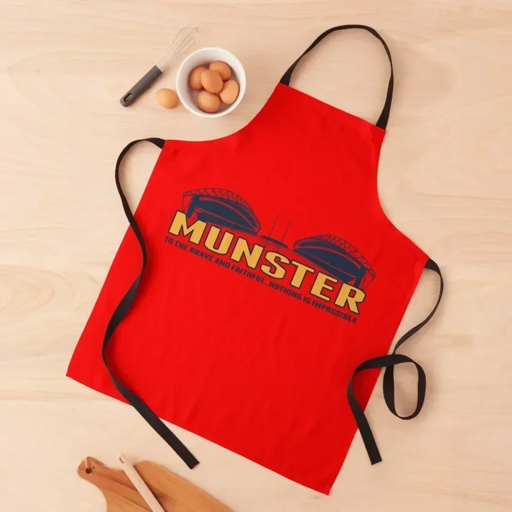 

Munster rugby Thomond Park shop. Original design. T shirt and other merchandise Apron cook wear Kitchen Tools Apron