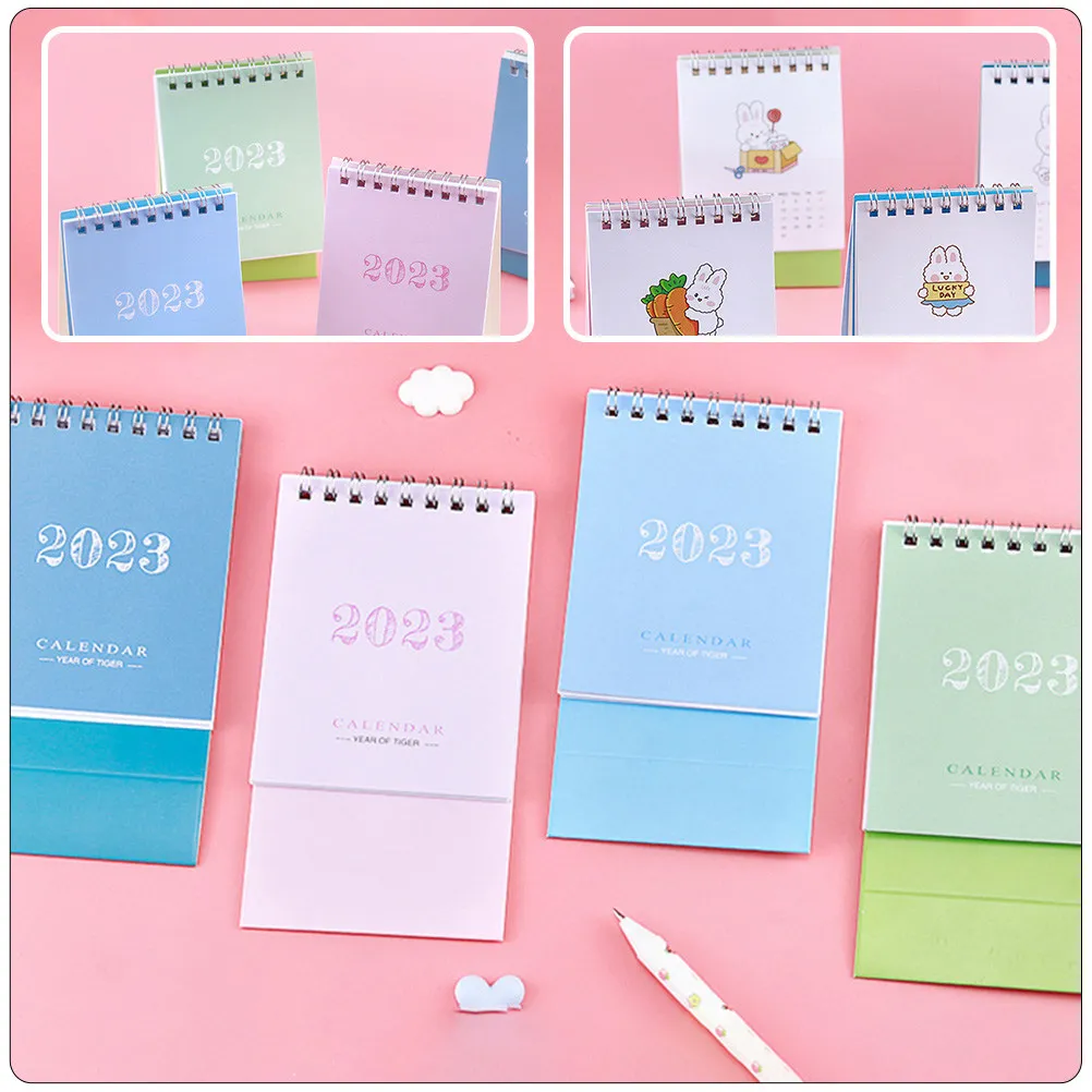 

Небольшой настольный календарь на 2023 год, креативный, бумажный, с откидными страницами, для организации расписания студентов, декоративный настольный планировщик-календарь