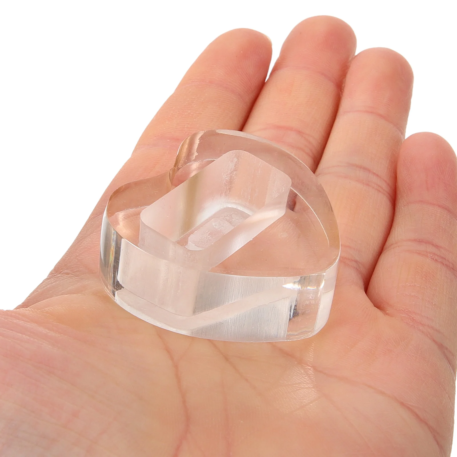 

Kazoo Display Acrylic Heart Shaped Holder Musical Instrument Small Decorative Kazoo ganizer Showcase Table Top