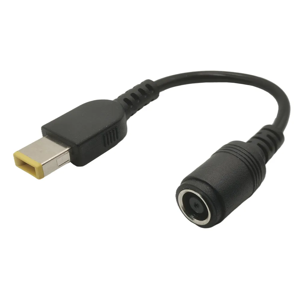 7.9*5.5mm Round Jack to Square Plug End Adapter Pigtail Charger Power Adapter Converter Cable For IBM Lenovo Thinkpad