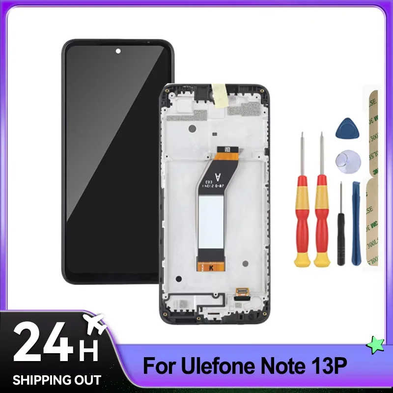 For Ulefone Note 13P/Note 14/Note 15/ Note 19/Note 18 Pro/Note 18 UItra/Note 20 Pro/Note 21 LCD Display + Frame Selectable Tool