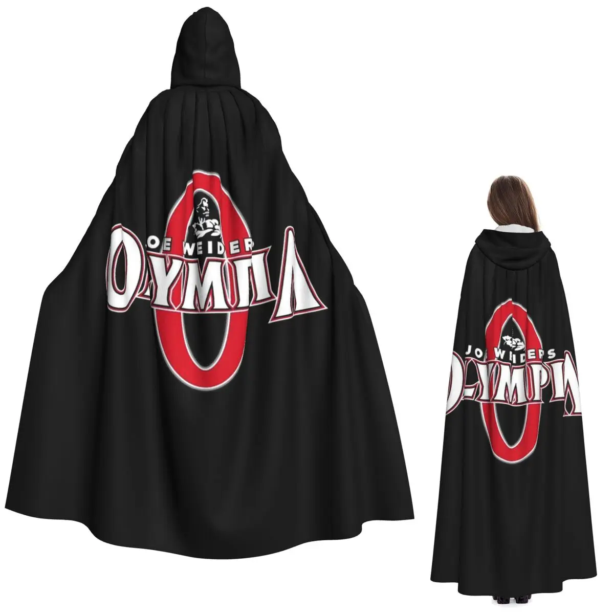 Future Mr OLYMPIA Motivations capa larga con capucha disfraz Medieval de bruja capa de Cosplay fiesta de Halloween adulto Unisex