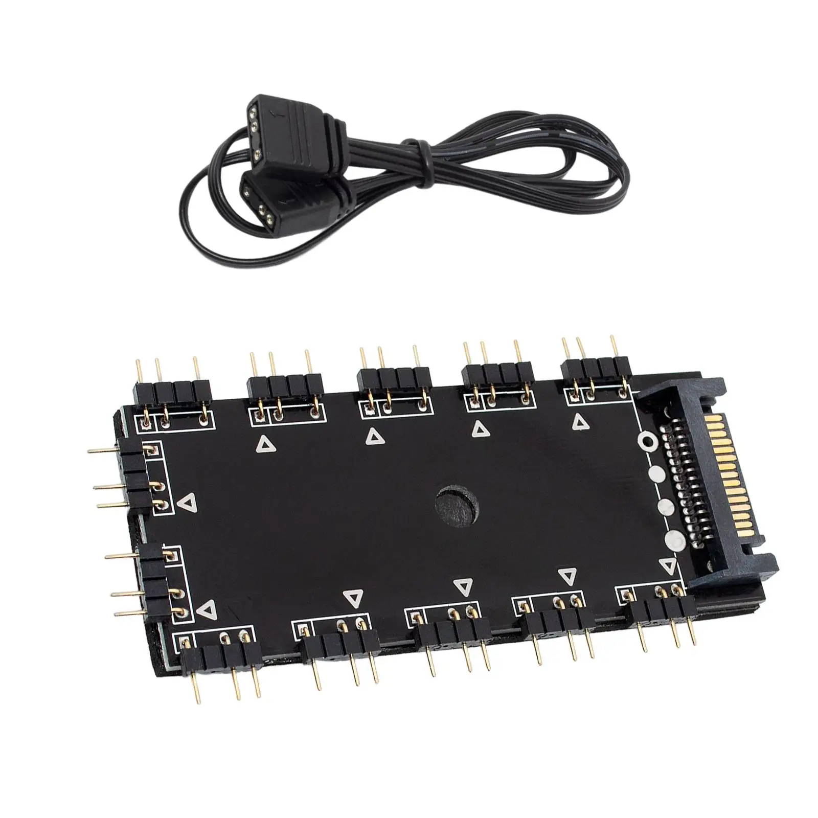 

ARGB Splitter 5V 3-контактный синхронизация материнской платы компьютера для вентилятора