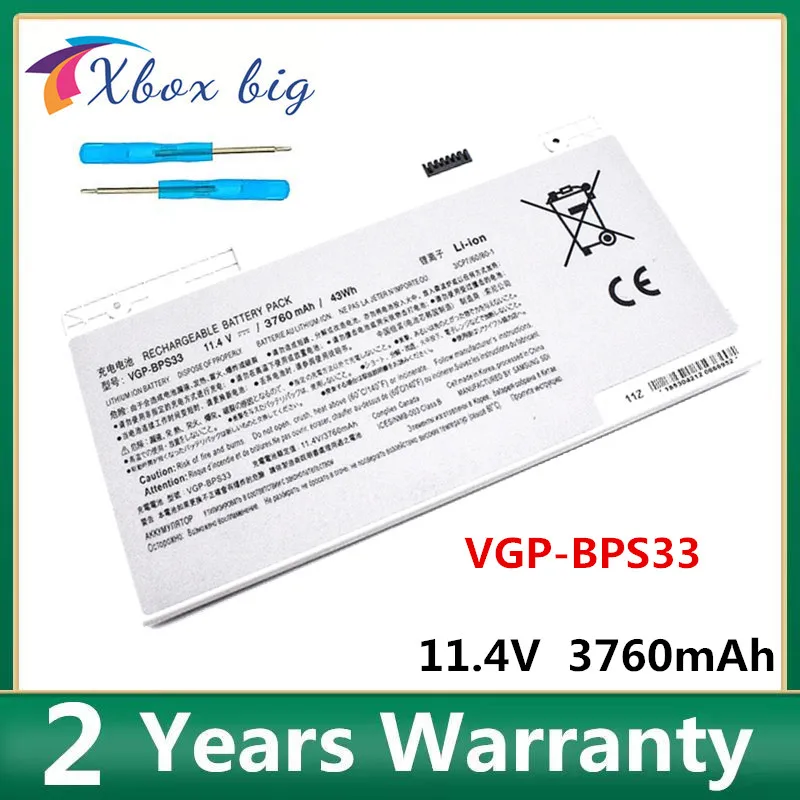 

BPS33 11,4 V 43Wh Новая батарея для ноутбука Sony VAIO VGP-BPS33 T14 T15 T14118CC сенсорный экран серии Ultrabooks