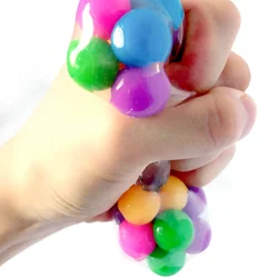 Anti Stress Face Reliever Colorful Ball Autism Mood Squeeze Relief Healthy Toy Funny Children Gift Home Party Xmas Decorations