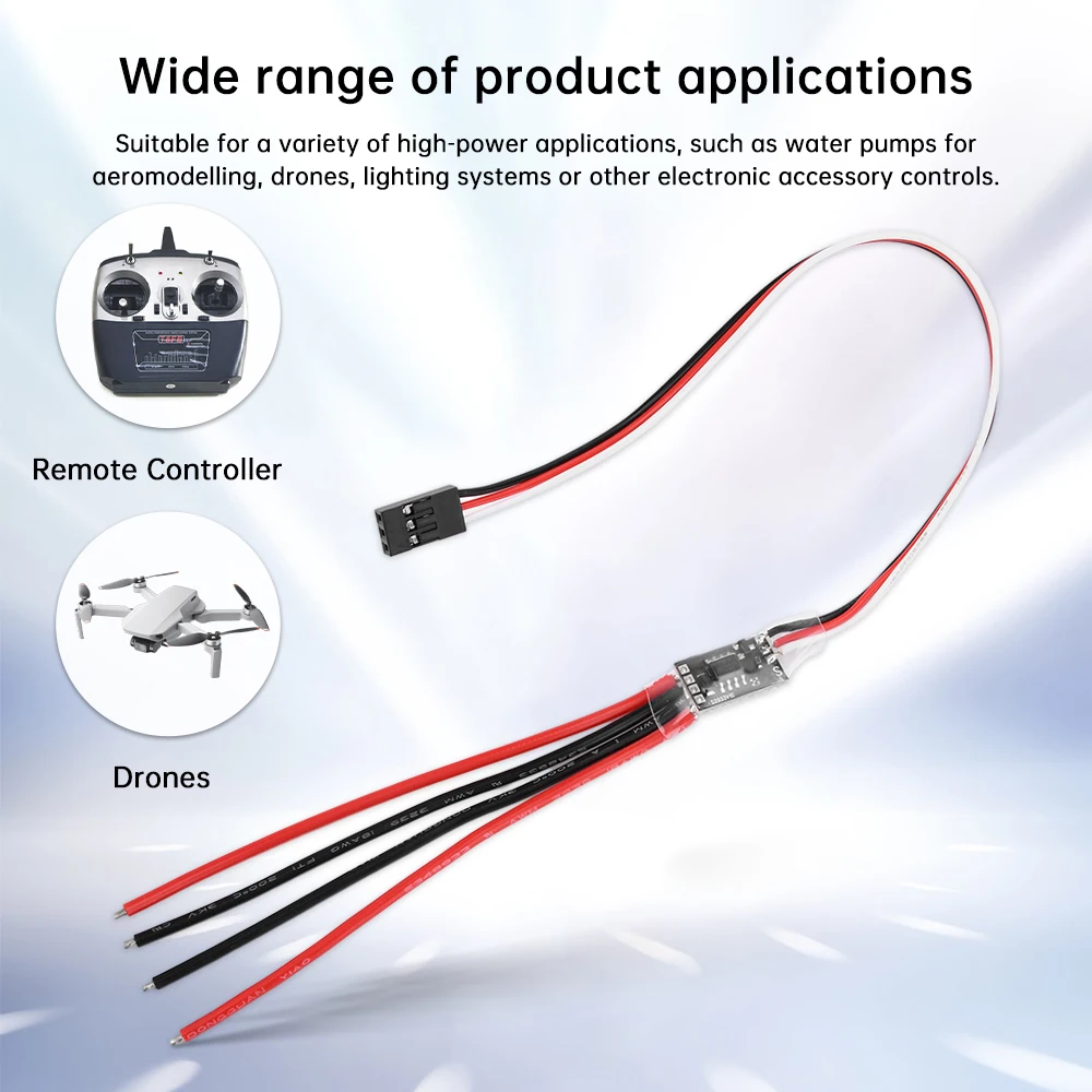 8A 17A High Current Remote Control Electronic Switch 3-30V Aerial Model Plant Protection RC Drone Water Pump PWM Signal Control