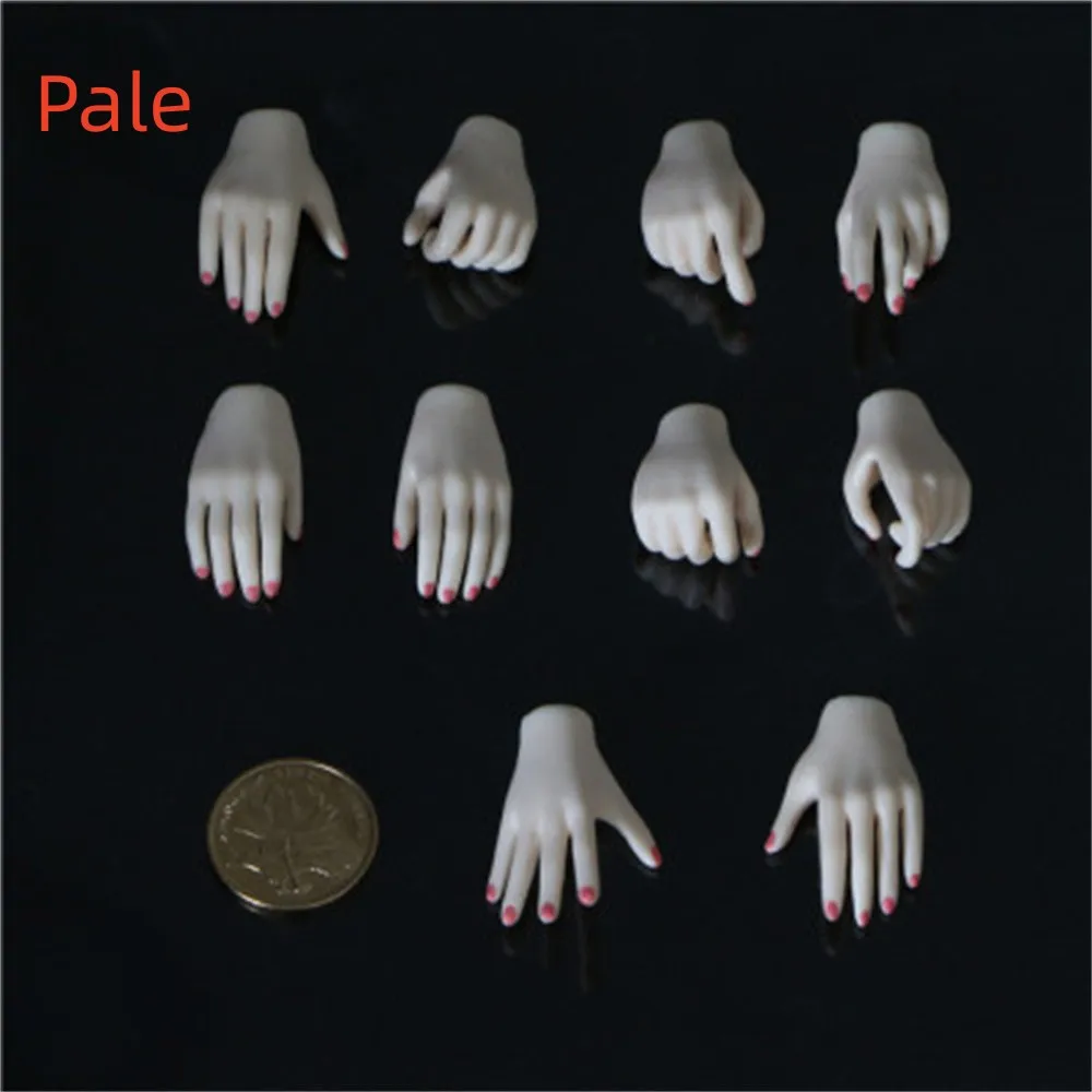 5 Paris 1/6 Replaceable Nail Female  Fingers Hand Model Fit 12