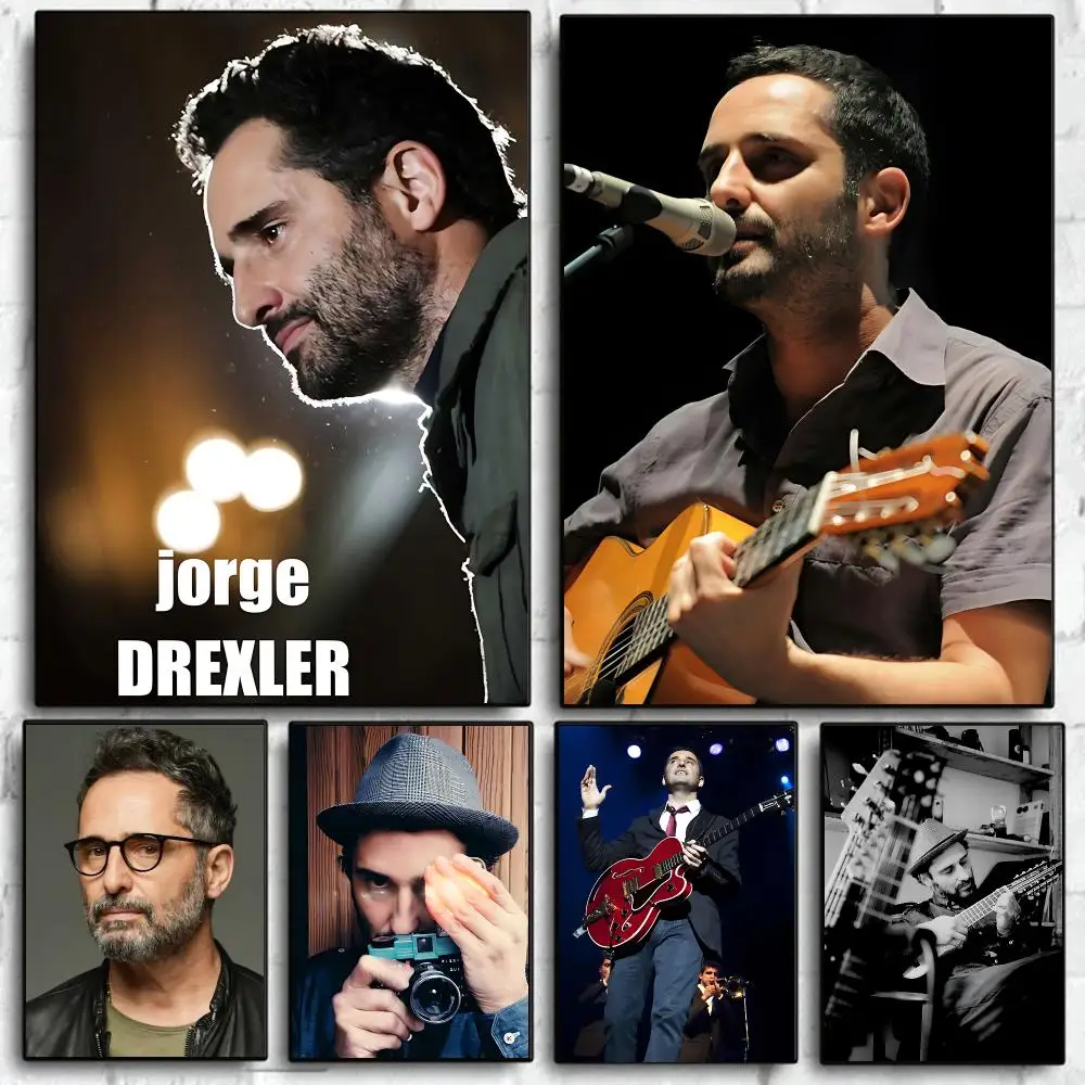 Pop Singer J-Jorge Drexler Poster Self Adhesive Wall Art Decor for Bedroom Living Room Office Home Halloween Gift