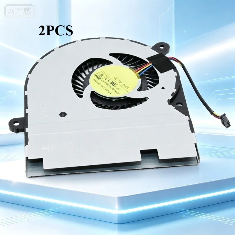 2PCS Original CPU Cooler DFS501105PR0T 8006 5V 0.50A 7.5CM Cooling Fan For AMD 3400G Notebook