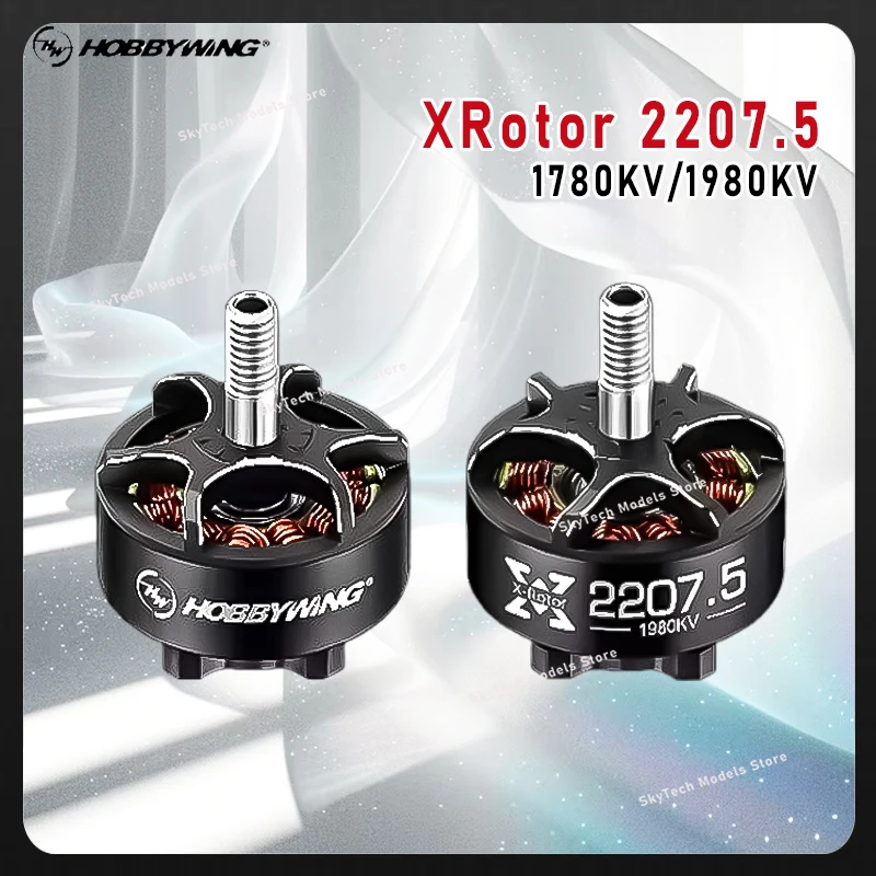 Hobbywing XRotor 2207.5 Brushless Motor,1780KV/1980KV 4‑6S Lipo 5mm Shaft For 5inch Freestyle FPV Model Accessories