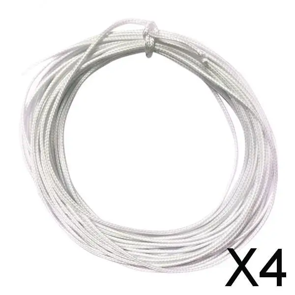 2-4pack 2mm Waxed Nylon Cord Jewellery Making String Findings 10m White